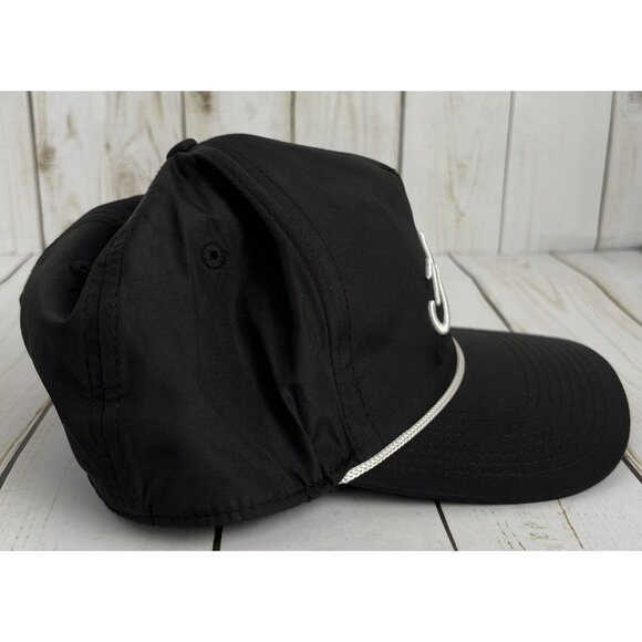 NEW Bad Birdie SnapBack Hat Cap Script Bad Spellout Rope Trucker Golf Black - Picture 4 of 9